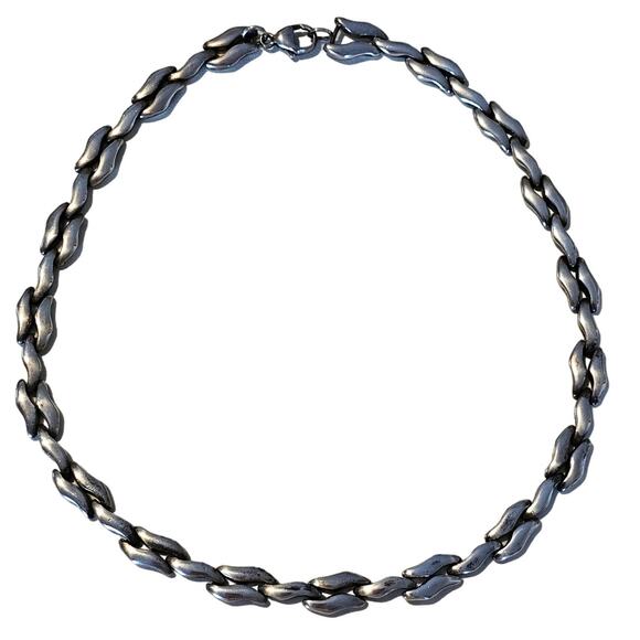 Escorcia Silver Chain Link Necklace - Picture 1 of 8